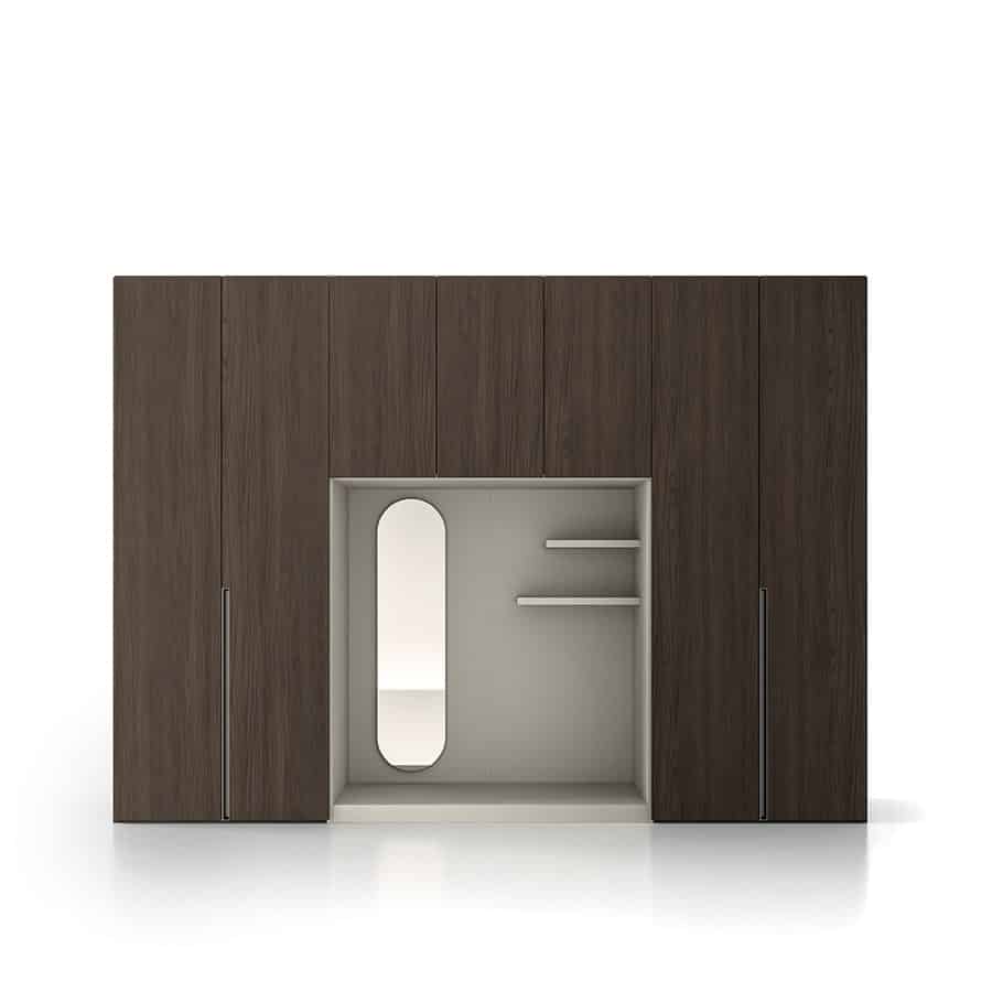 Particolare del modulo con specchio disponibile per l'armadio Sabaudia