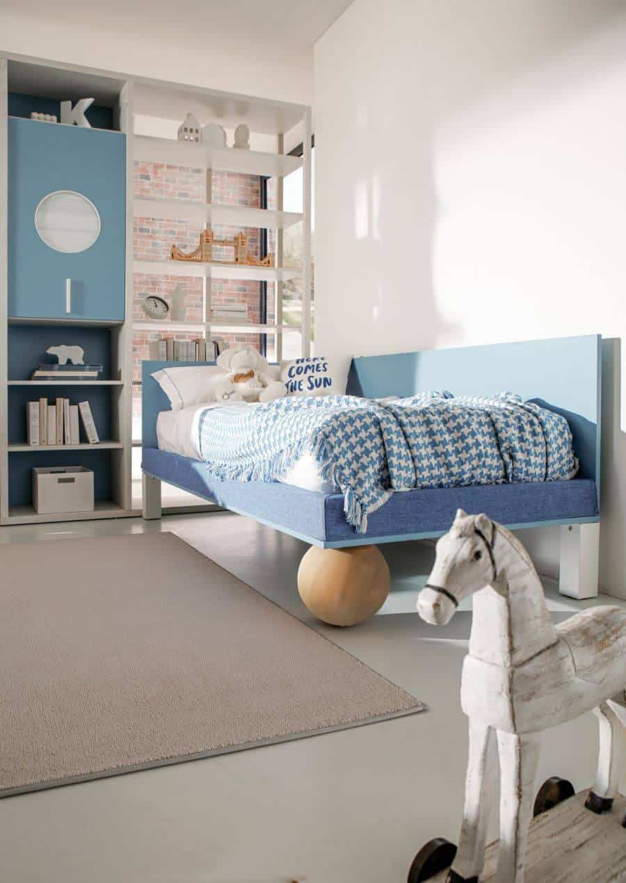 Il letto singolo della cameretta Lipsia