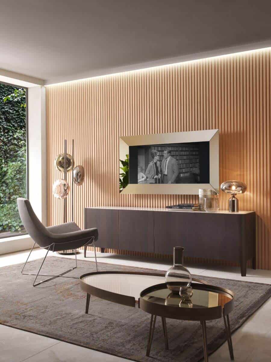 Lo specchio mirror TV, specchio con alloggio per TV