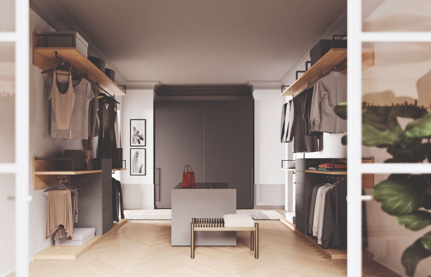 La cabina armadio della collezione Edera de Il Mobile