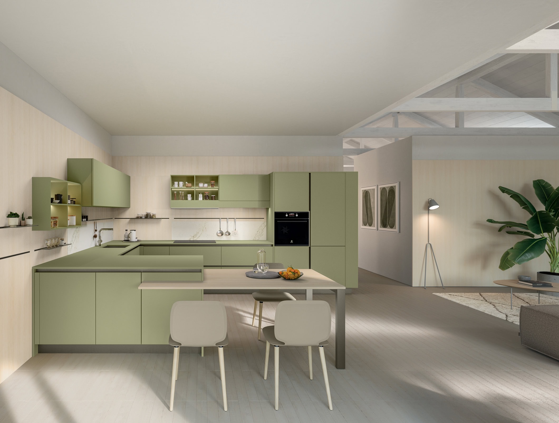 cucina-start-time-angolare-gola-laminato-verde-legno-frassino-penisola-luci-il-mobile-veneta-cucine (1)